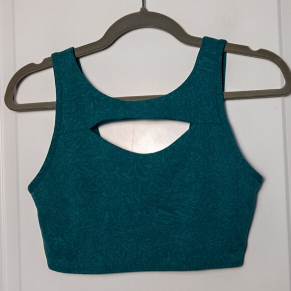 Lululemon Everlux Cut-Out Train Bra *Medium Support, B/C Cups - 8 Crunch Teal - Picture 3 of 6
